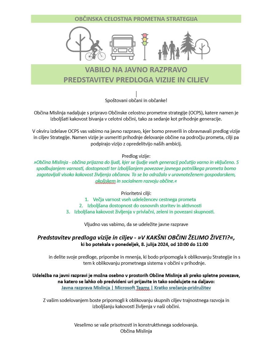 Vabilo na javno razpravo